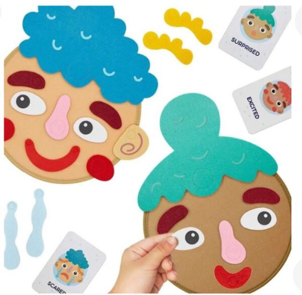 Expressão Facial Montessori Jogo Educativo Quebra-cabeça