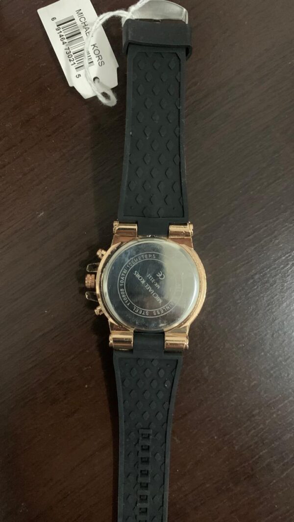 Relógio masculino , cronógrafo de aço inoxidável com pulseira de  silicone, - Imagem 2