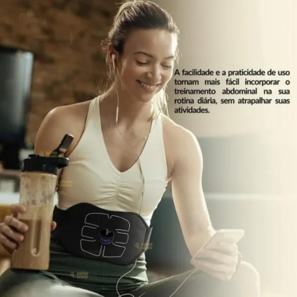 Aparelho Massageador Estimulador Abdominal Muscular Elétrico 6 Pack - Imagem 3
