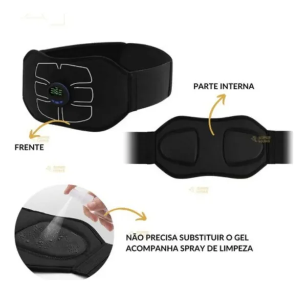 Aparelho Massageador Estimulador Abdominal Muscular Elétrico 6 Pack - Imagem 5