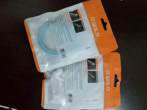 Fone de Ouvido Com Fio e Microfone Gold - Imagem 2