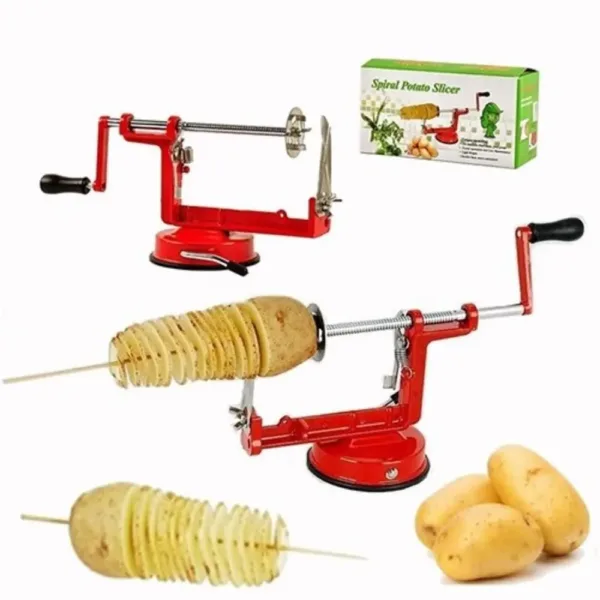 Maquina De Cortar Batata Em Espiral Legumes Frutas Verduras