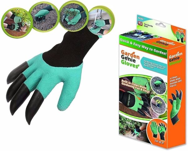 Luva Para Jardinagem Com Garra Para Cavar Semear Jardim Garden Gloves