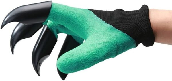 Luva Para Jardinagem Com Garra Para Cavar Semear Jardim Garden Gloves - Imagem 4