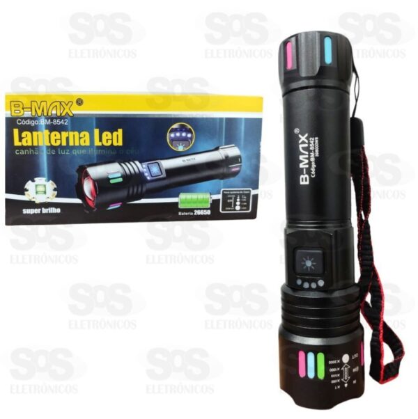 Lanterna Led Canhão de Luz B-Max BM8542