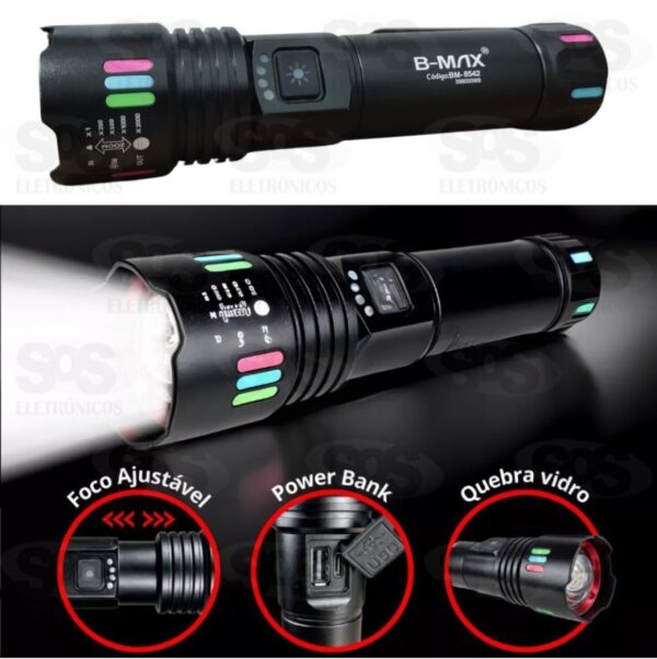 Lanterna Led Canhão de Luz B-Max BM8542 - Imagem 2