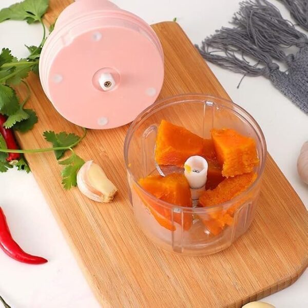 Mini Triturador Elétrico Portátil de Alimentos - Processador Compacto 250ml - Cortador Eficiente para Cozinha - Imagem 3
