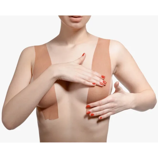 Sutiã Adesivo Levanta Peito Seios Fita Invisivel Boob Tape À Prova D’Água e Resistente ao Suor - Imagem 3