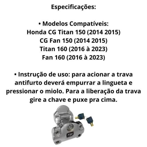 Trava Anti Furto - Imagem 2