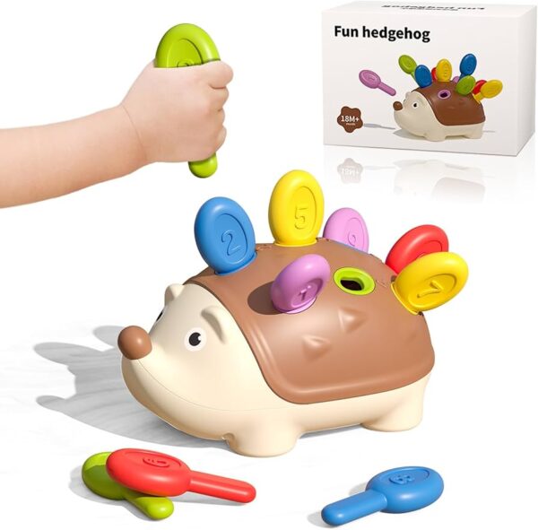 Brinquedo infantil fun hedgehog - habilidades motoras finas